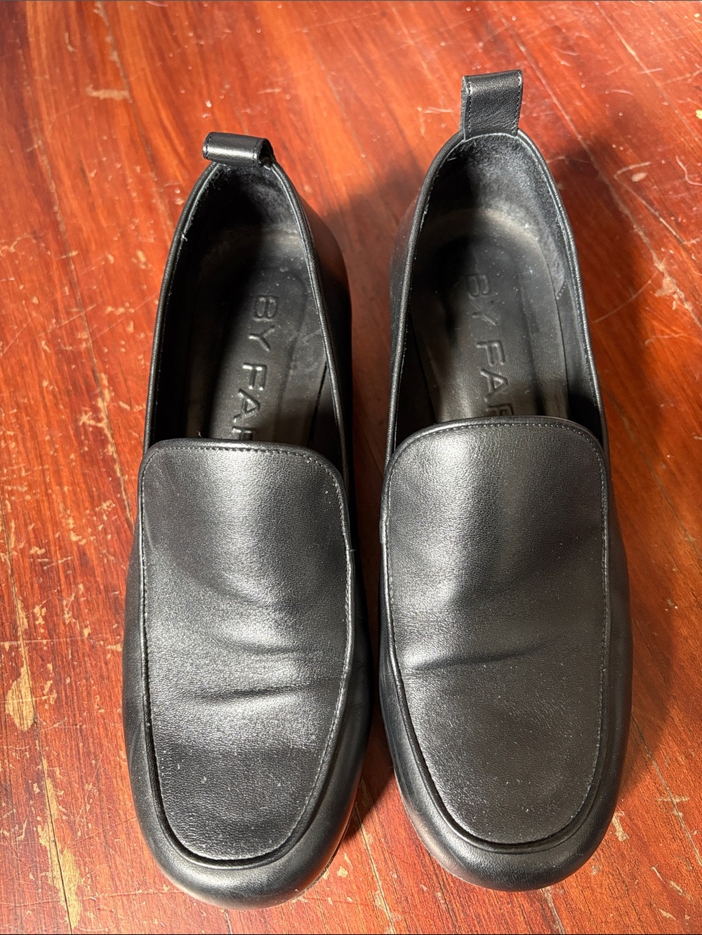 BY FAR Loafers. Chic and Minimalist